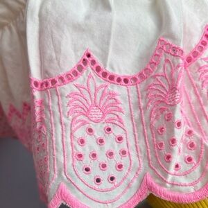 Old Navy Cream and Pink Casual Kids Dress
